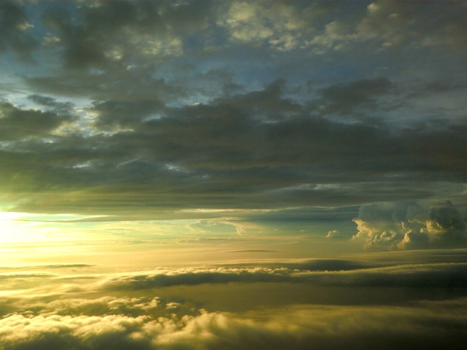 雲海の夕日1