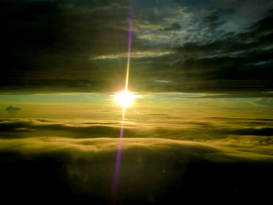 雲海の夕日3
