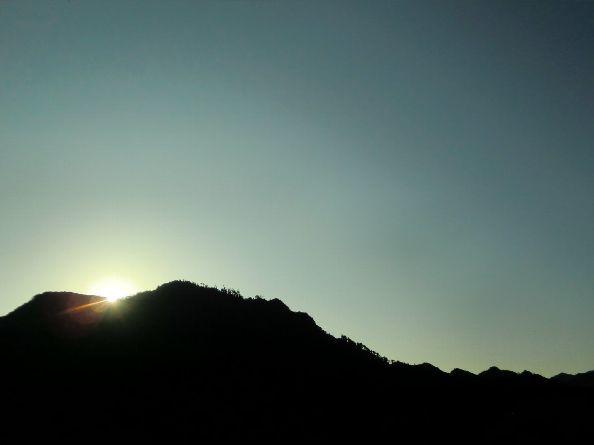 英彦山の朝日